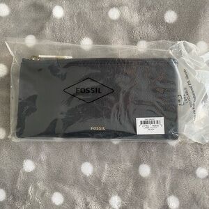 Fossil Black Zip Wallet